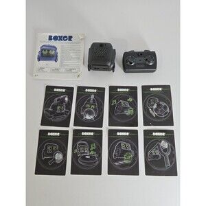 Spin Master BOXER Interactive A.I. Robot Remote 8 Cards Manual Tested Working